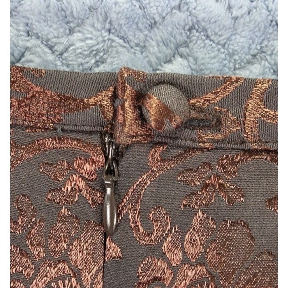 Astuces French Boutique Floral Jacquard Textured Skirt Womens France Size 1 (XS) - Picture 6 of 10
